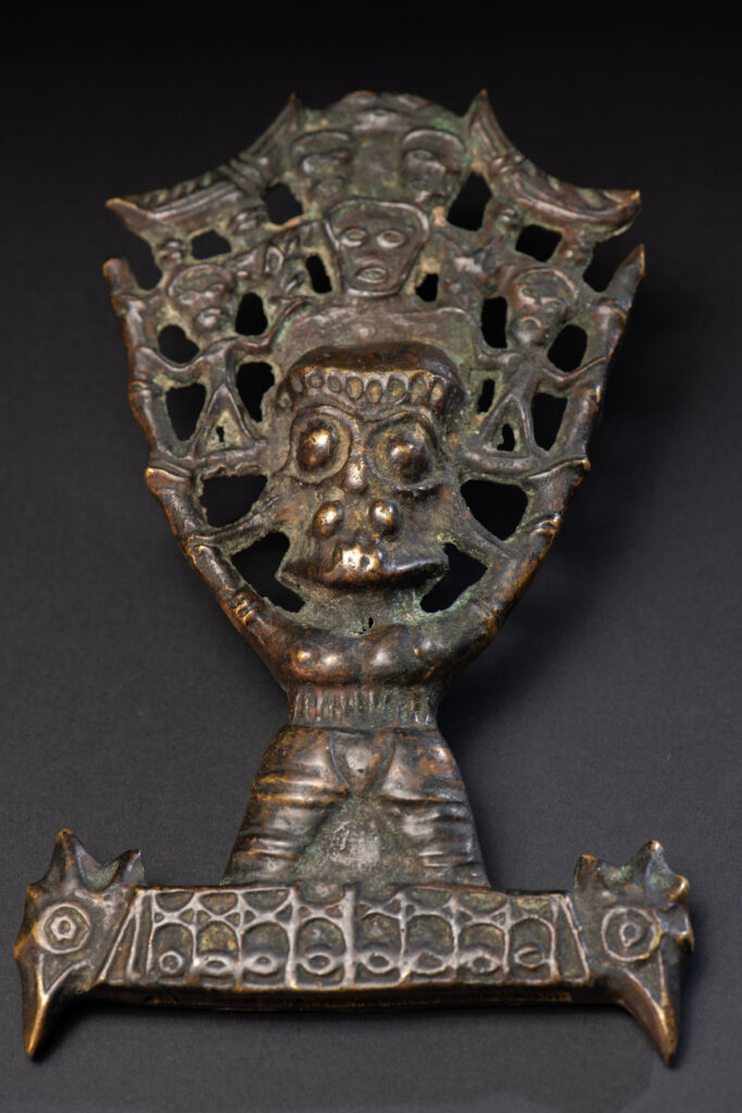 Sacred knife handle - Paiwan tribe- The sacred knife is one of the three treasures of the Paiwan tribe with the sacred pot and the beads.