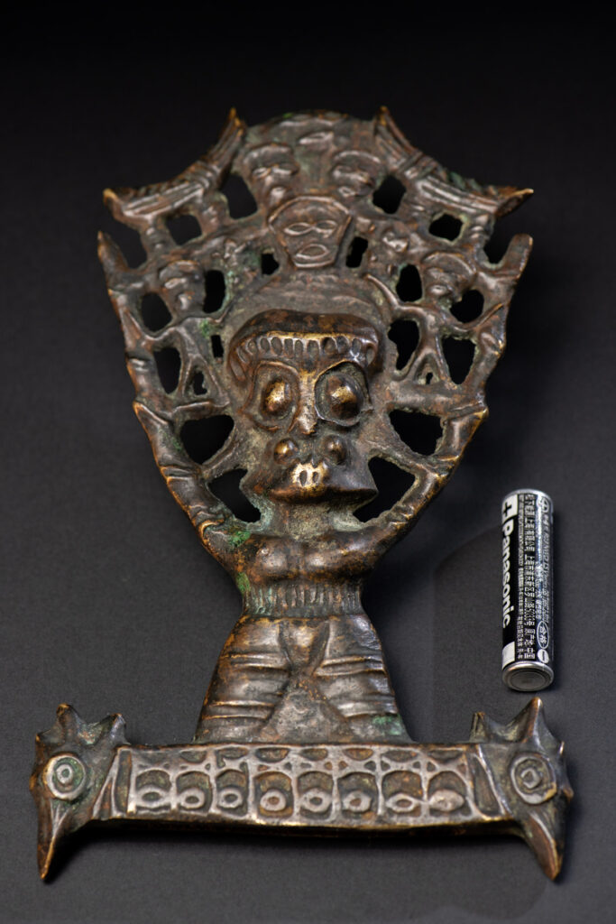 Sacred knife handle - Paiwan tribe- The sacred knife is one of the three treasures of the Paiwan tribe with the sacred pot and the beads.