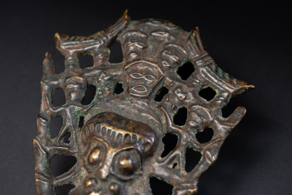 Sacred knife handle - Paiwan tribe- The sacred knife is one of the three treasures of the Paiwan tribe with the sacred pot and the beads.