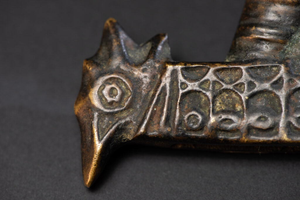 Sacred knife handle - Paiwan tribe- The sacred knife is one of the three treasures of the Paiwan tribe with the sacred pot and the beads.