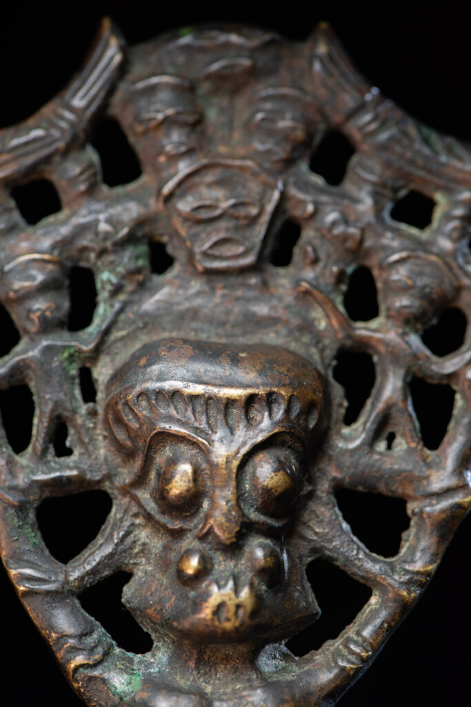 Sacred knife handle - Paiwan tribe- The sacred knife is one of the three treasures of the Paiwan tribe with the sacred pot and the beads.