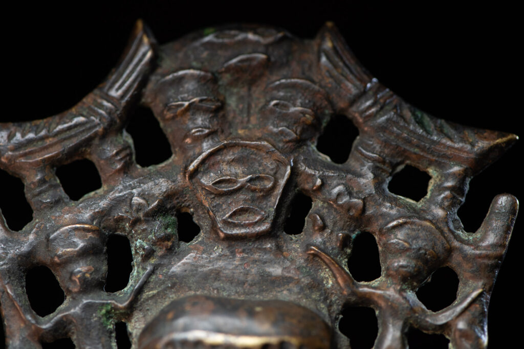 Sacred knife handle - Paiwan tribe- The sacred knife is one of the three treasures of the Paiwan tribe with the sacred pot and the beads.