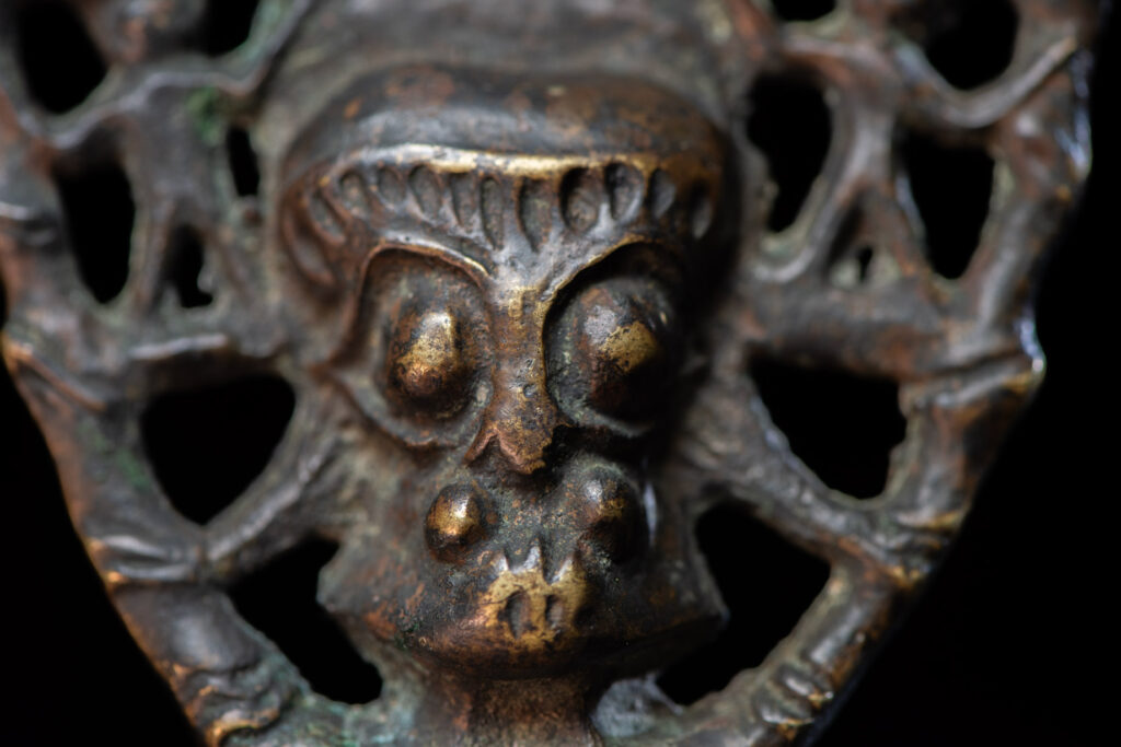 Sacred knife handle - Paiwan tribe- The sacred knife is one of the three treasures of the Paiwan tribe with the sacred pot and the beads.