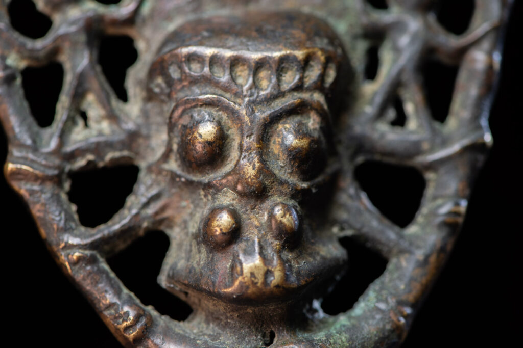 Sacred knife handle - Paiwan tribe- The sacred knife is one of the three treasures of the Paiwan tribe with the sacred pot and the beads.