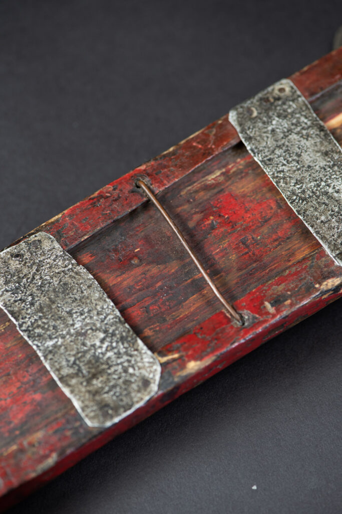 Ancient Puyuma tribe sword painted in red