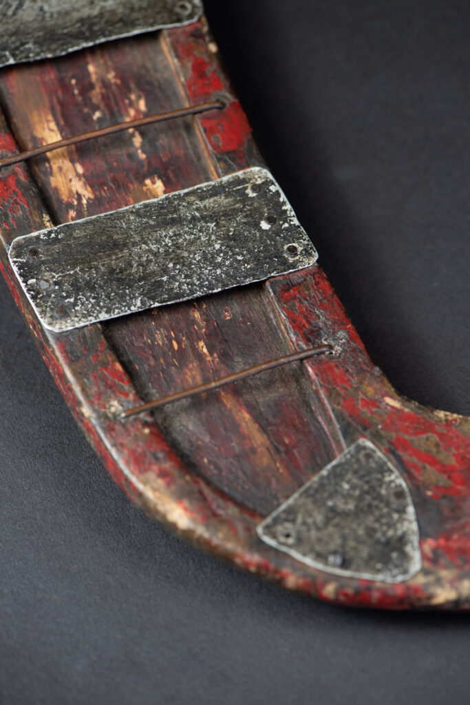 Ancient Puyuma tribe sword painted in red