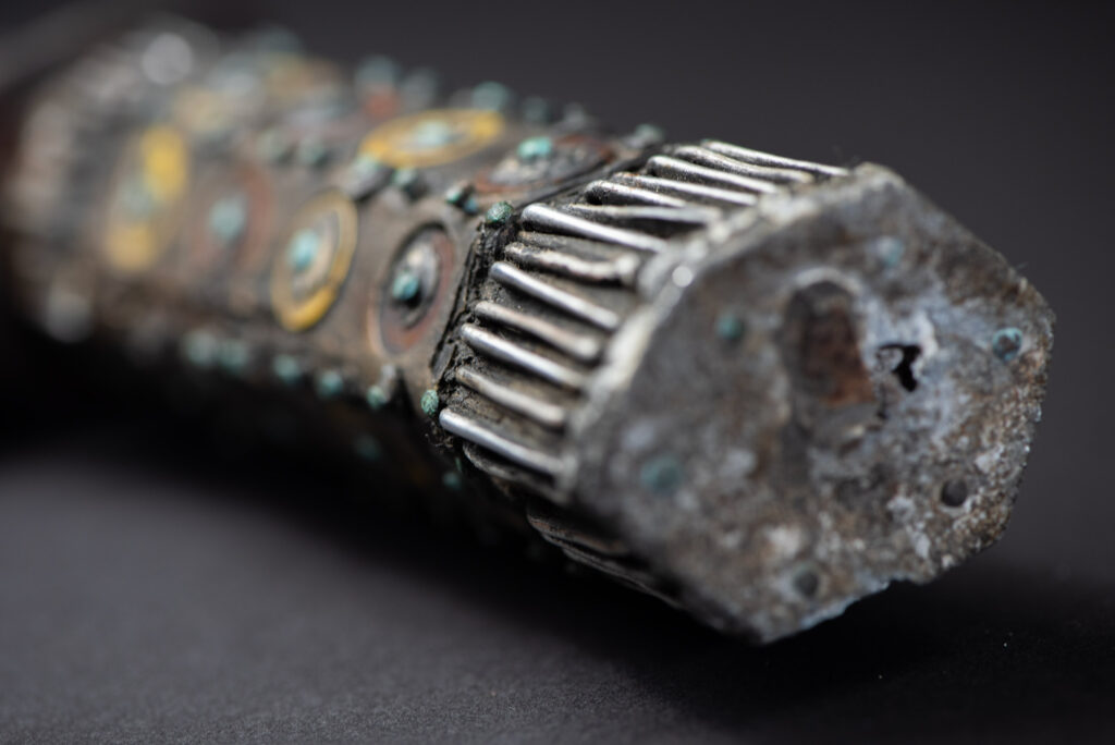 Ancient Puyuma tribe sword painted in red