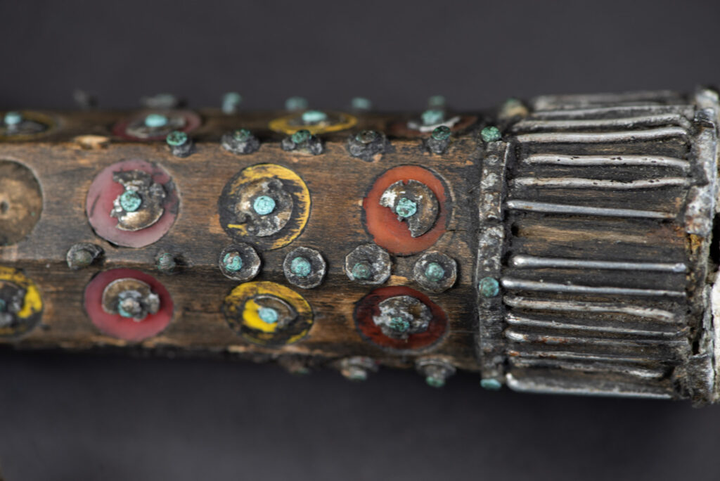 Ancient Puyuma tribe sword painted in red