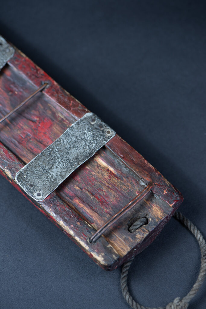 Ancient Puyuma tribe sword painted in red