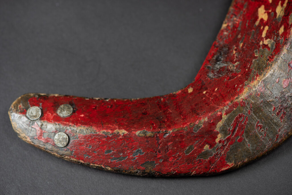 Ancient Puyuma tribe sword painted in red