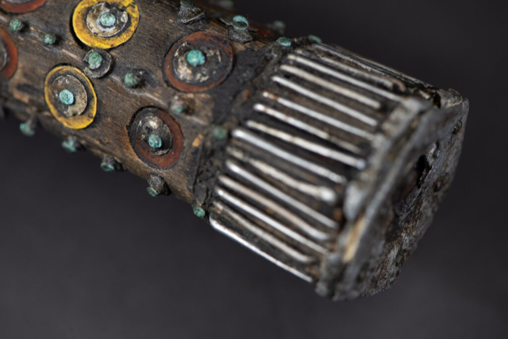 Ancient Puyuma tribe sword painted in red