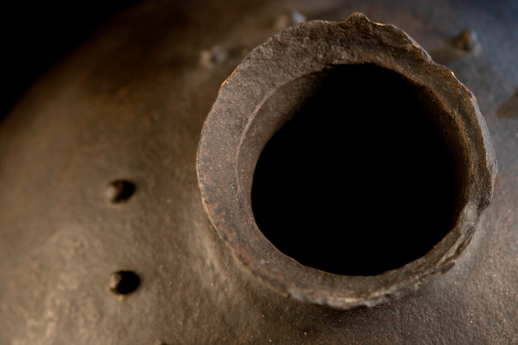 Sacred pot hermaphrodite type with snake patterns from the Paiwan tribe- South Taiwan