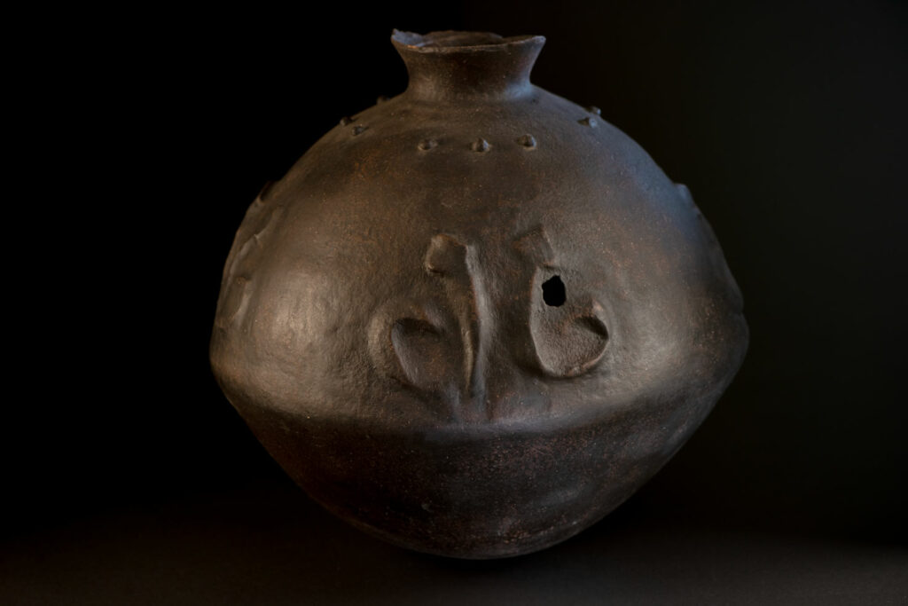 Sacred pot hermaphrodite type with snake patterns from the Paiwan tribe- South Taiwan