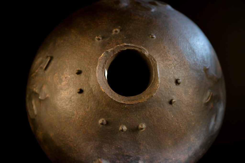 Sacred pot hermaphrodite type with snake patterns from the Paiwan tribe- South Taiwan