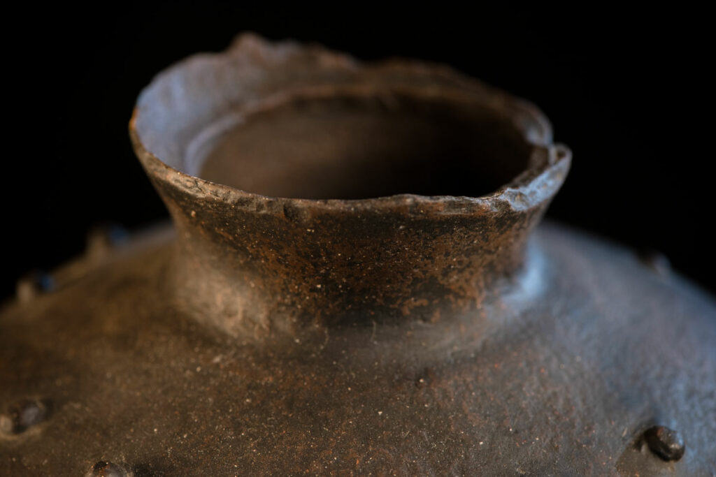 Sacred pot hermaphrodite type with snake patterns from the Paiwan tribe- South Taiwan