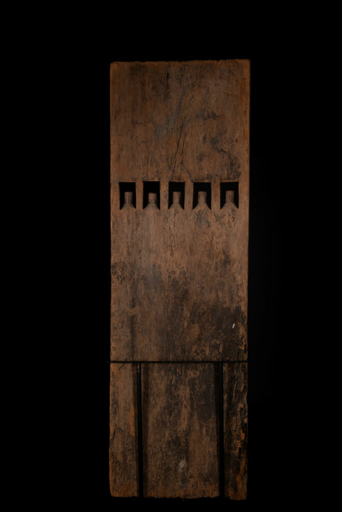 Sword-holding panel - back side- of the Rukai tribe- South Taiwan